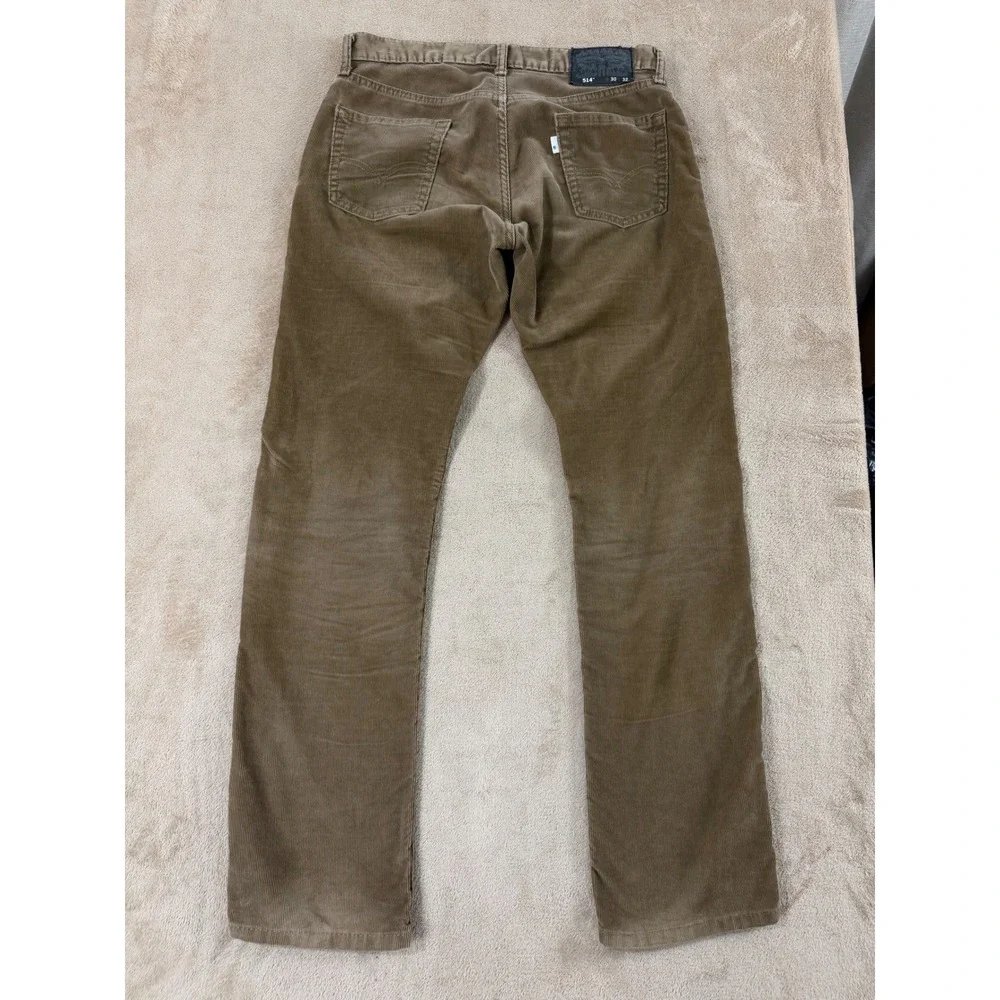 Levi's 514 Corduroy Pants Men's Size 30(34)x32‎ Brown good